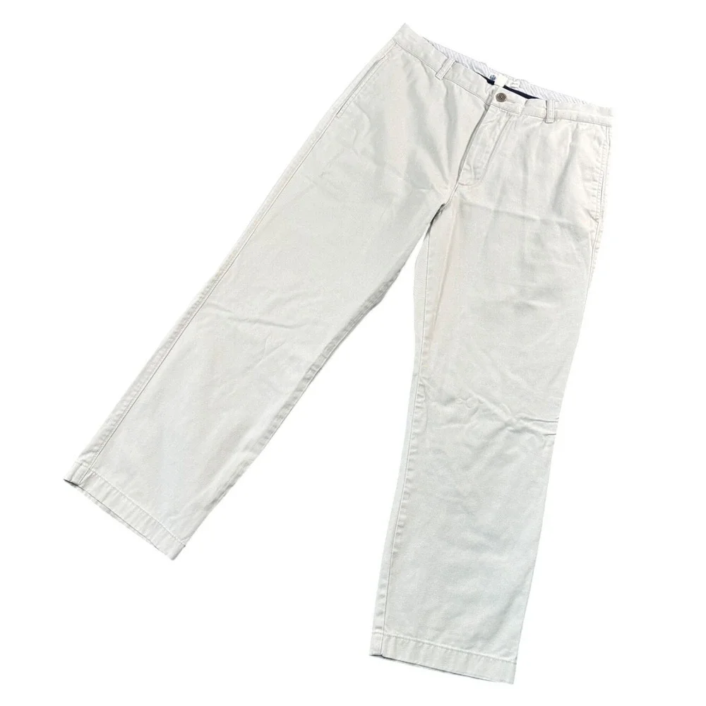 J.Crew Chino Pants‎ Mens 34x28.5 Beige Straight Normcore Preppy